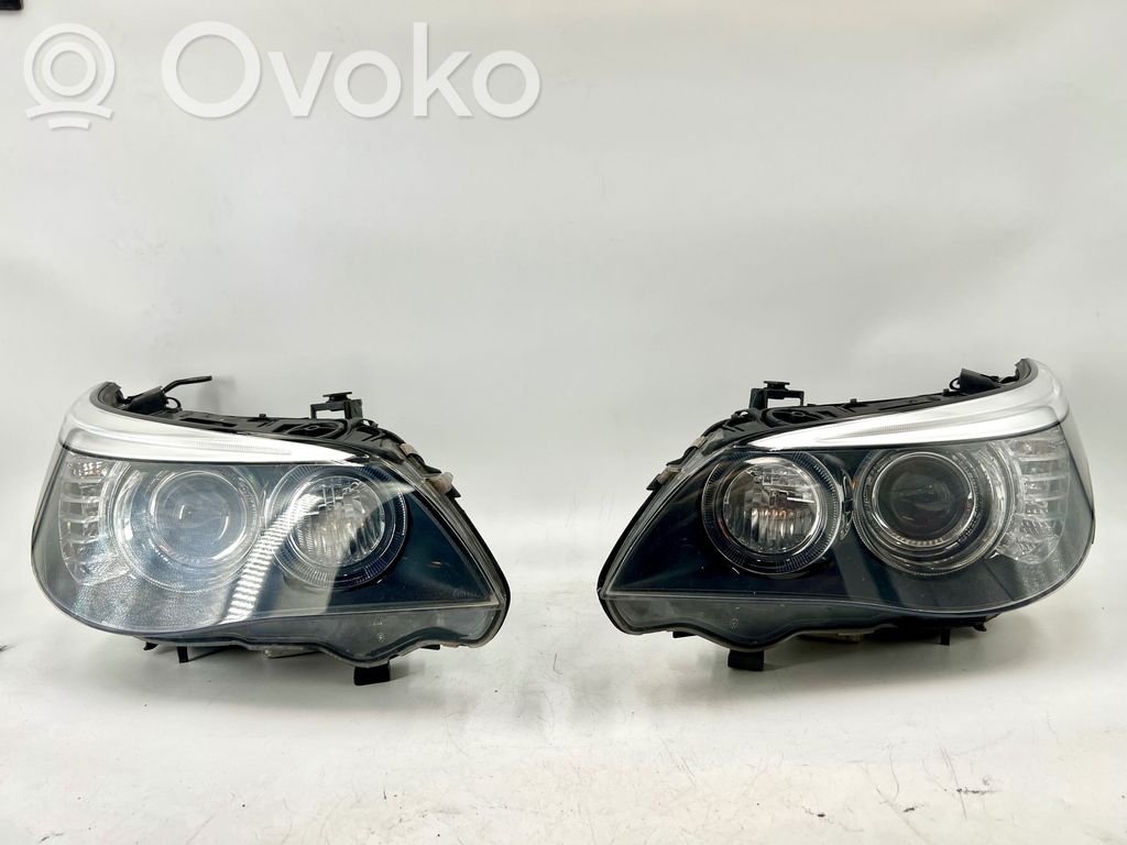 BMW 5 E60 E61 Priekinių žibintų komplektas 
