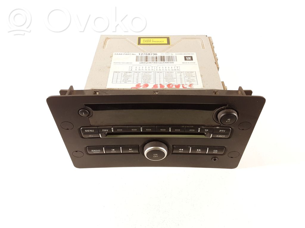 Saab 9-5 Radio / CD/DVD atskaņotājs / navigācija 