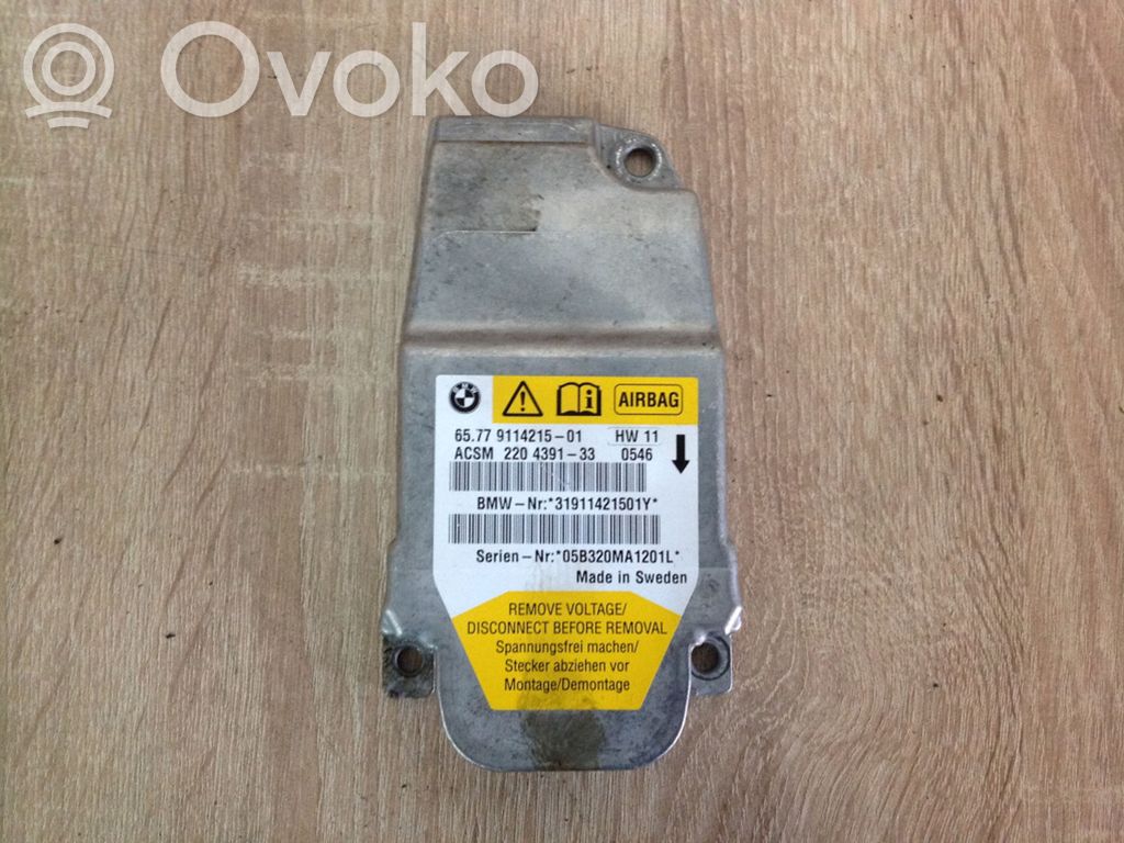 BMW 5 E60 E61 Airbag control unit/module 