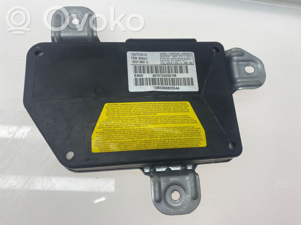 BMW 5 E39 Aizmugurējo durvju drošības spilvens 