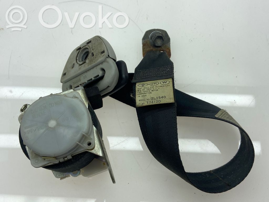 Toyota Corolla Verso AR10 Saugos diržas galinis 