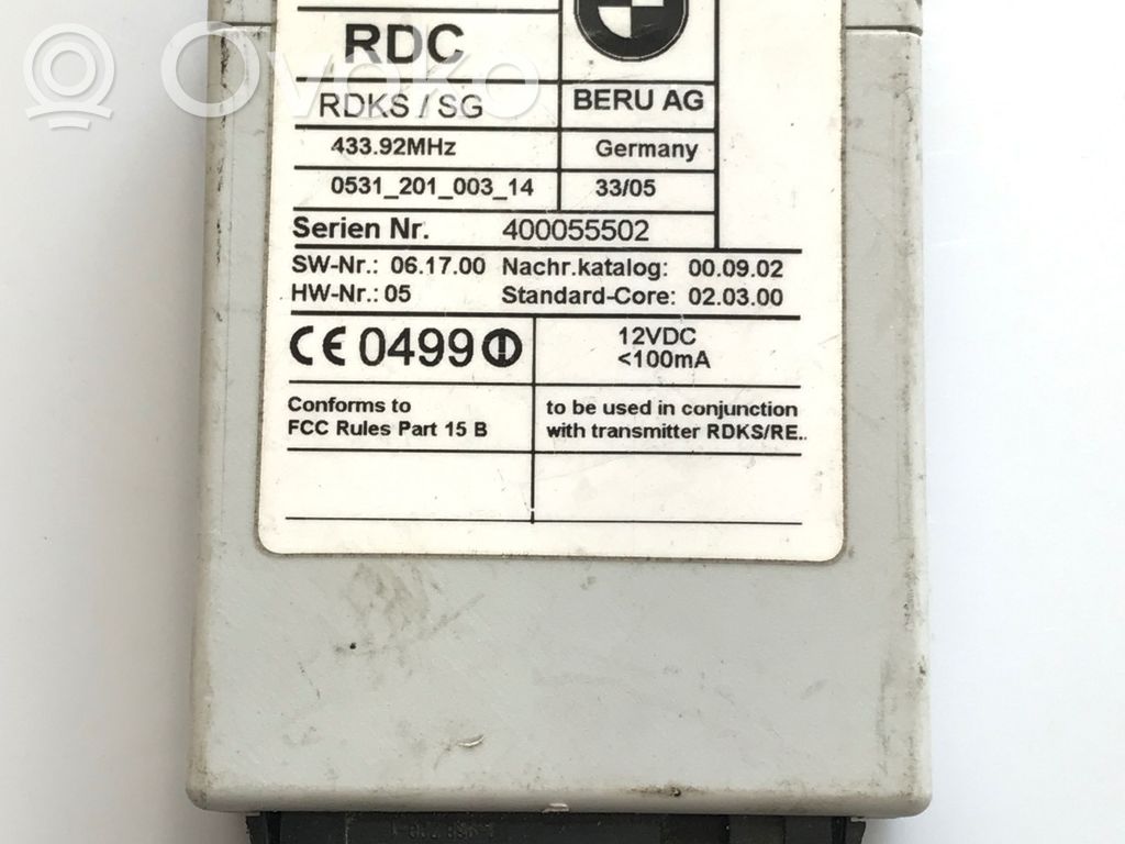 BMW 7 E65 E66 Tire pressure control unit 