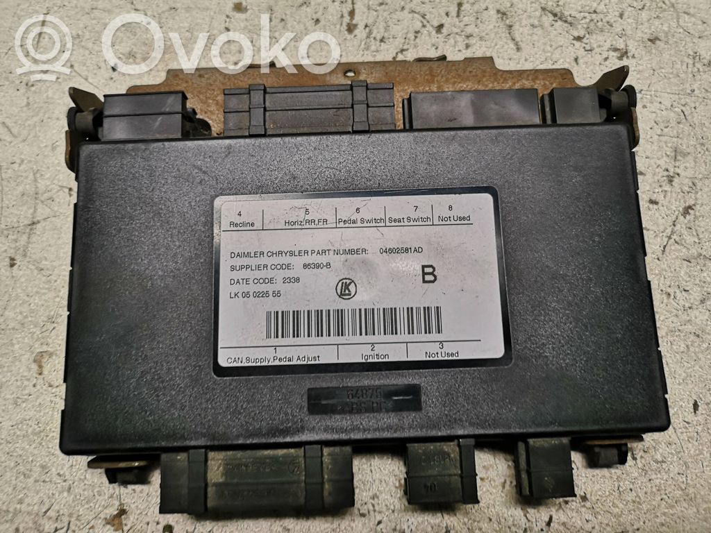 Module de commande de siège   04602581AD,86390B
