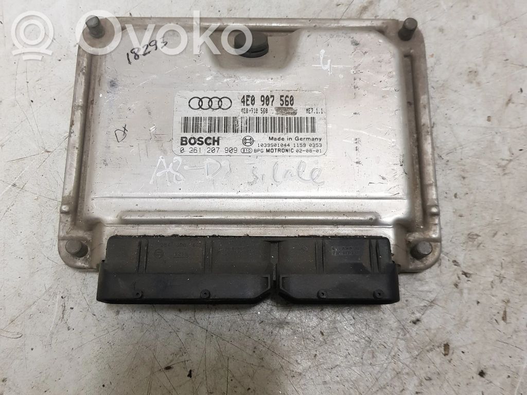 Engine control unit/module   4E0907560,0261207909