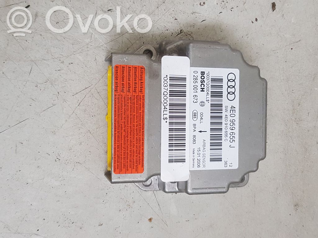 Audi A8 S8 D3 4E Airbag control unit/module 
