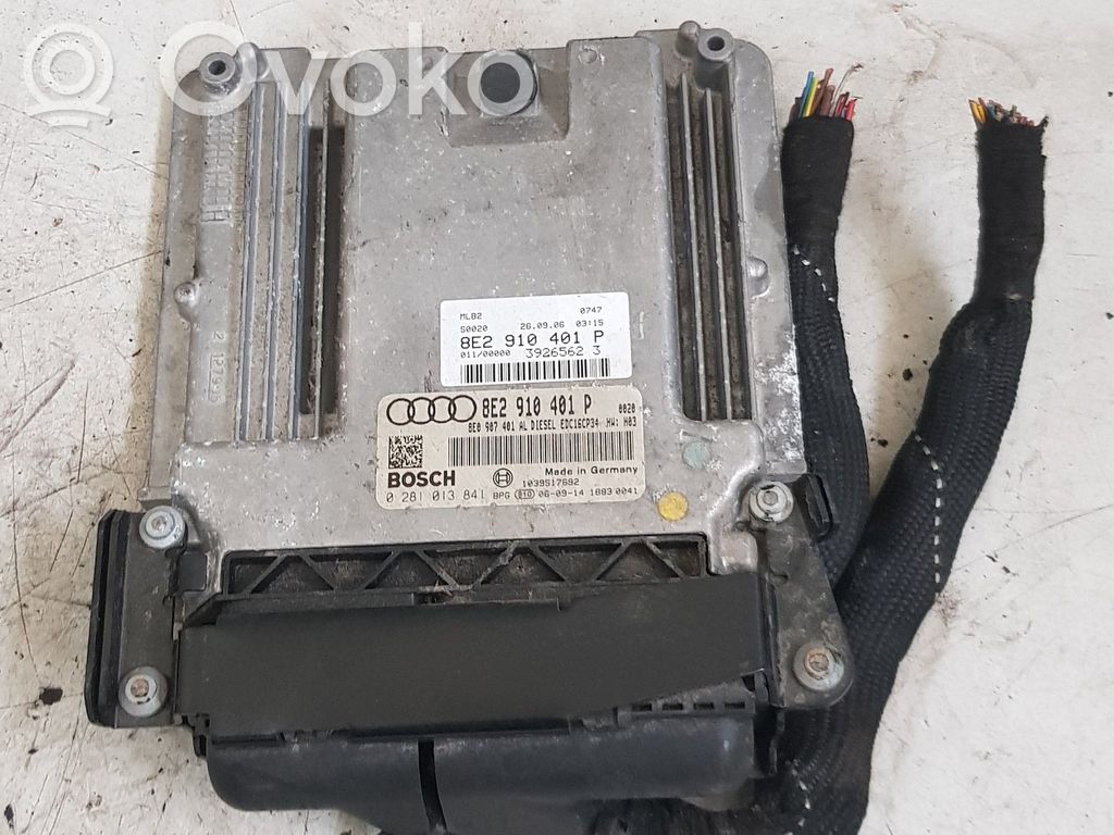 Engine control unit/module   8E2910401P,0281013841