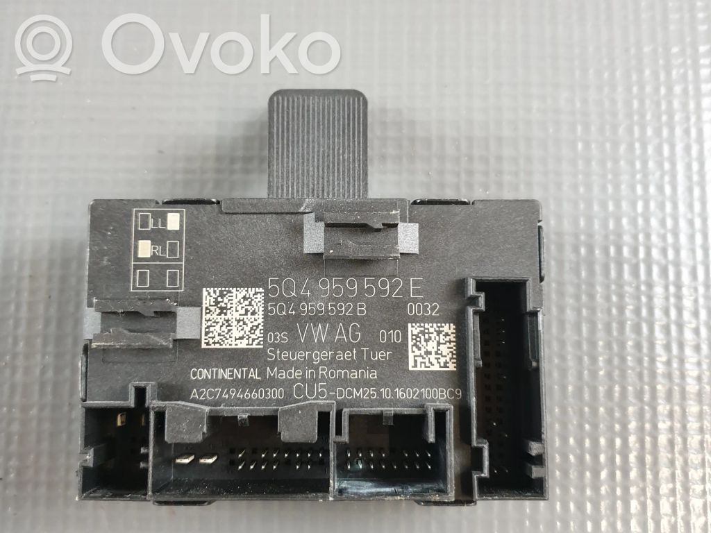 Skoda Superb B8 (3V) Door control unit/module 