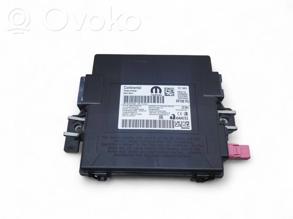 Chrysler Pacifica Keyless (KESSY) go control unit/module 