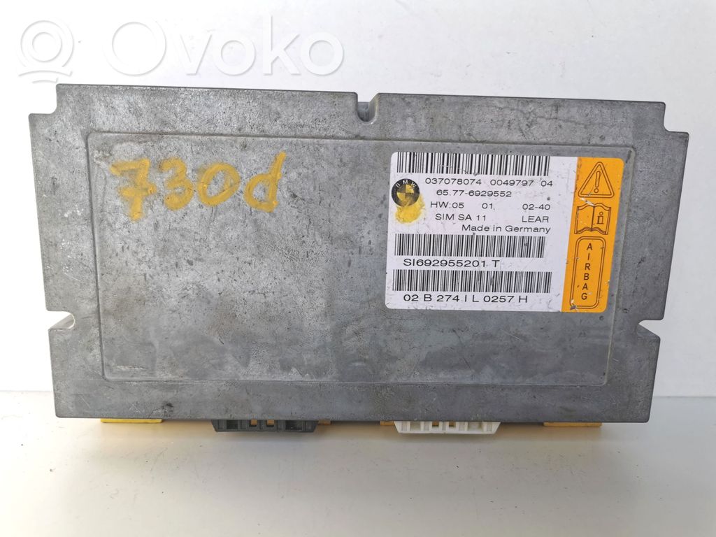 BMW 7 E65 E66 Airbag control unit/module 