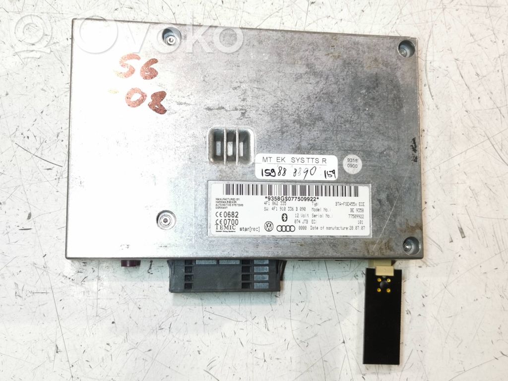 Audi A6 S6 C6 4F Bluetooth control unit module 