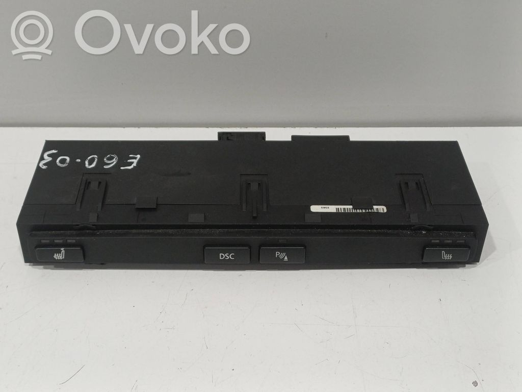 BMW 5 E60 E61 Interruptor de calefacción del asiento 