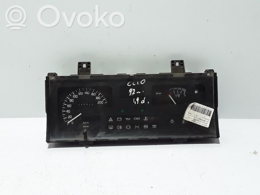 Renault Clio I Speedometer (instrument cluster) 