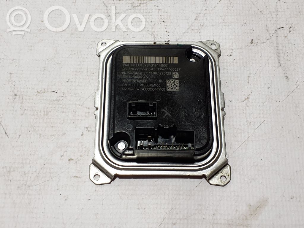 Peugeot 308 Unidad de control/módulo de los faros xenón 