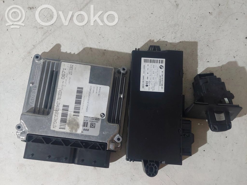 BMW 3 E90 E91 Juego de cerradura y set ECU del motor 