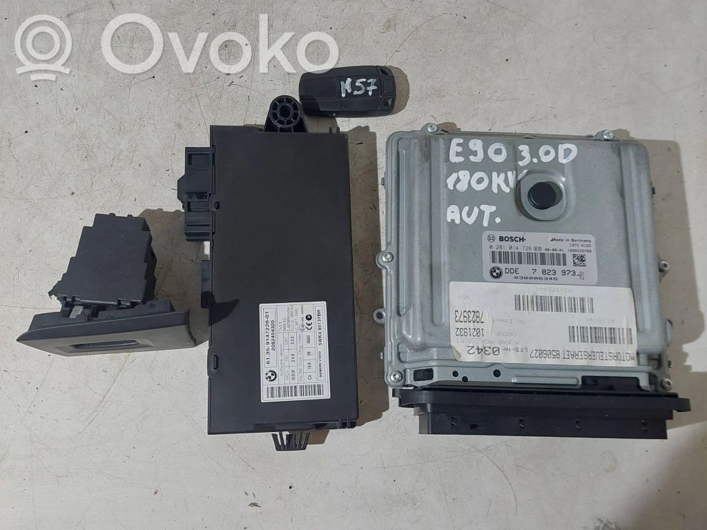 BMW 3 E90 E91 Aizdedzes ECU komplekts 