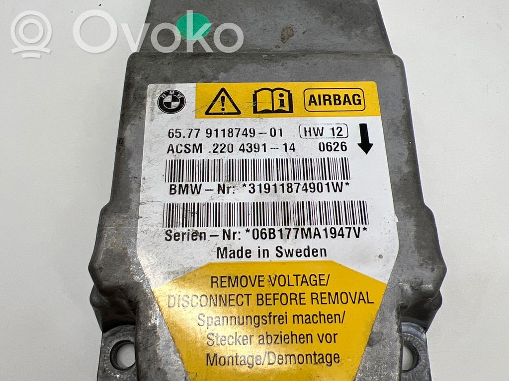 BMW 5 E60 E61 Airbag control unit/module 