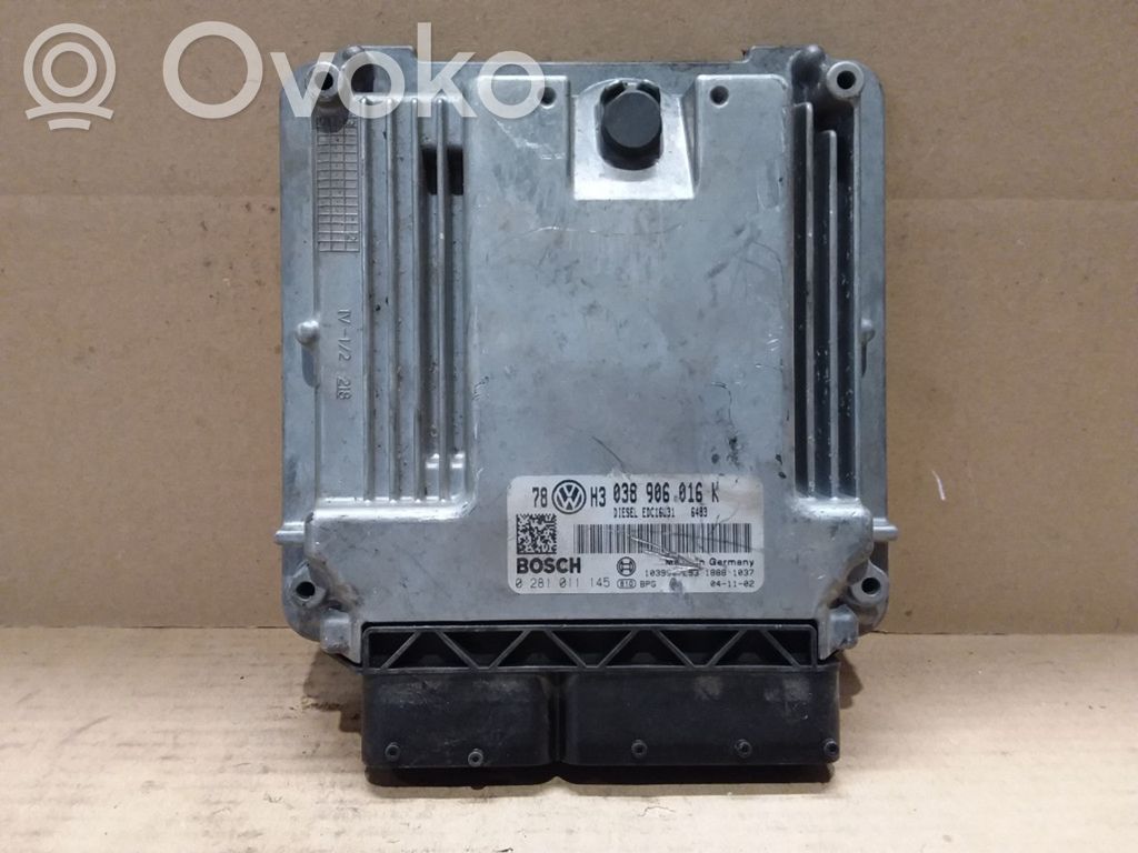 Engine control unit/module   038906016K,0281011145