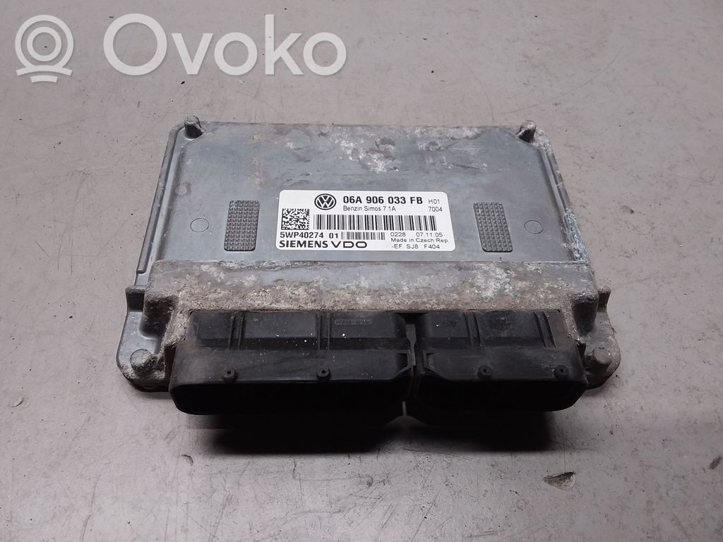 Engine control unit/module   06A906033FB,5WP4027401