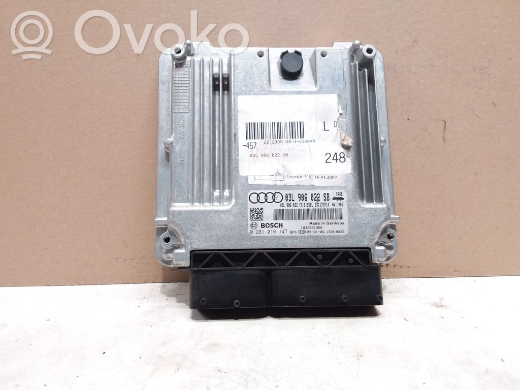 Engine control unit/module   03L906022SB,0281016147