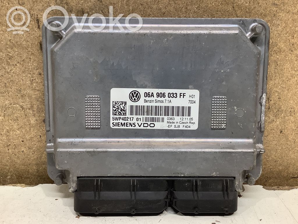 Engine control unit/module   06A906033FF,5WP4021701