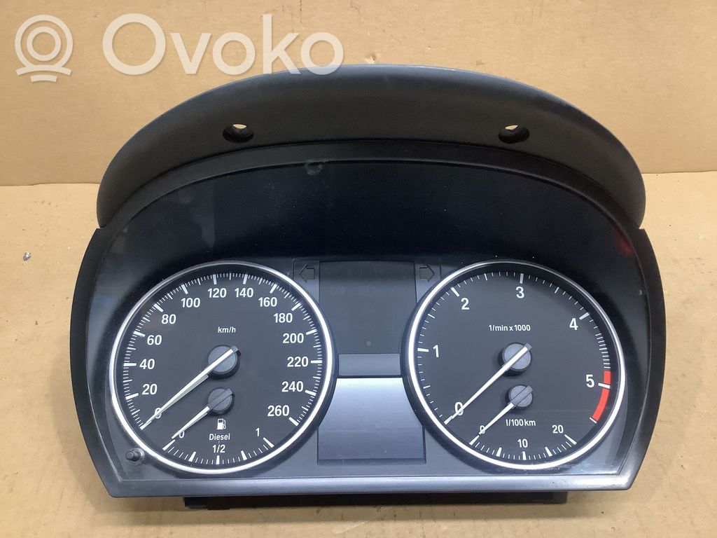 BMW 3 E90 E91 Spidometrs (instrumentu panelī) 
