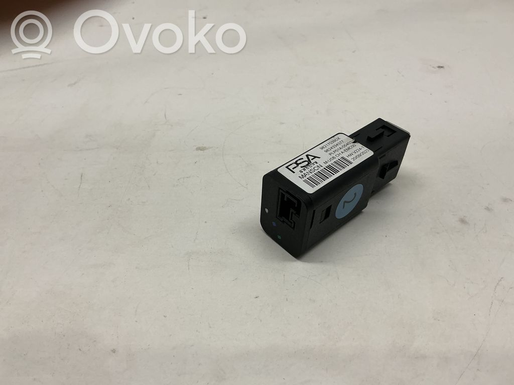 Enchufe conector USB   98217039DX,9824334377,PLP01A05403