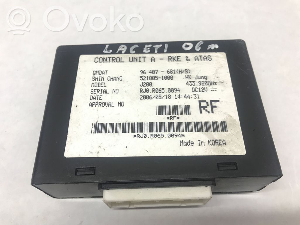 Chevrolet Lacetti Other control units/modules 