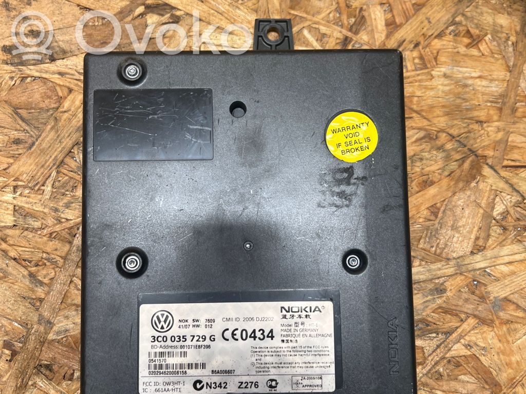 Unidad de control/módulo de bluetooth   3C0035729G