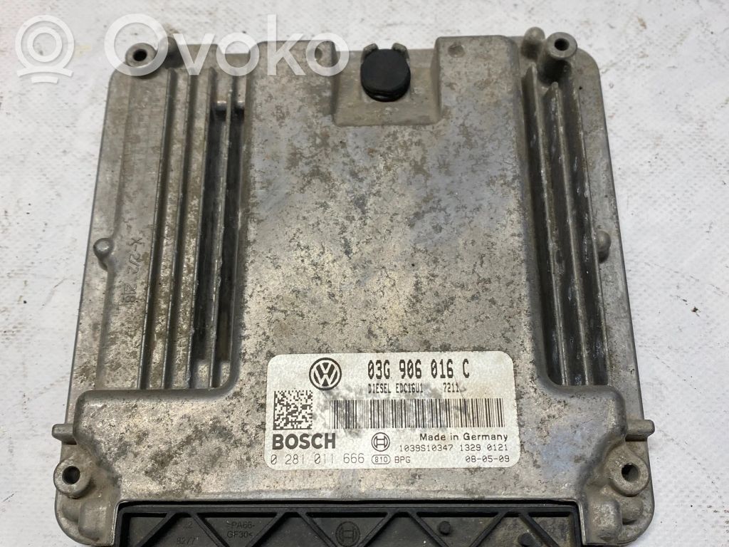 Engine control unit/module   03G906016C,1039S10347,0281011666