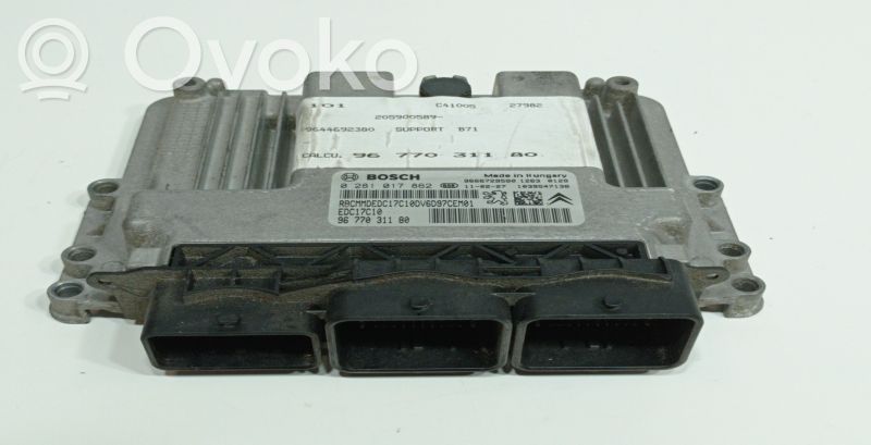 Engine control unit/module   9666729580,0281017862