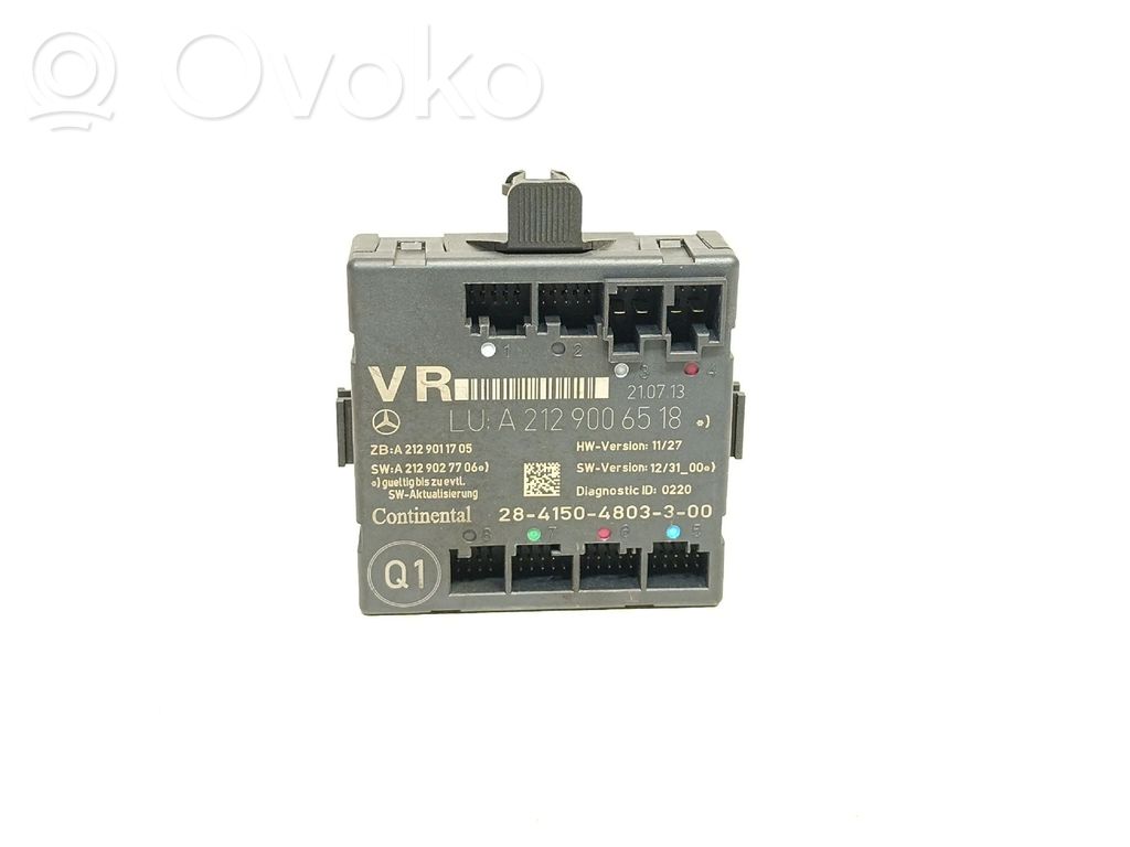 Mercedes-Benz E W212 Door central lock control unit/module 