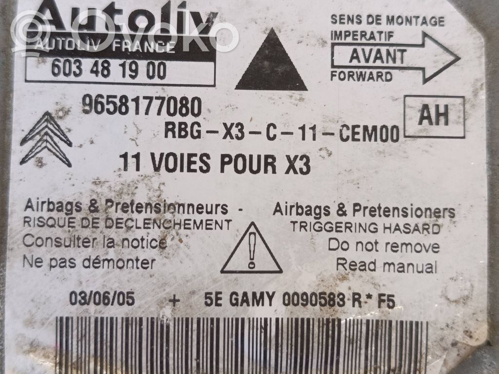 Citroen C5 Module de contrôle airbag 