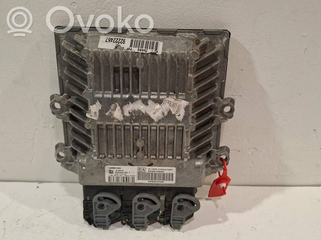 Engine control unit/module   5WS40316DT,9655534080,9661836080