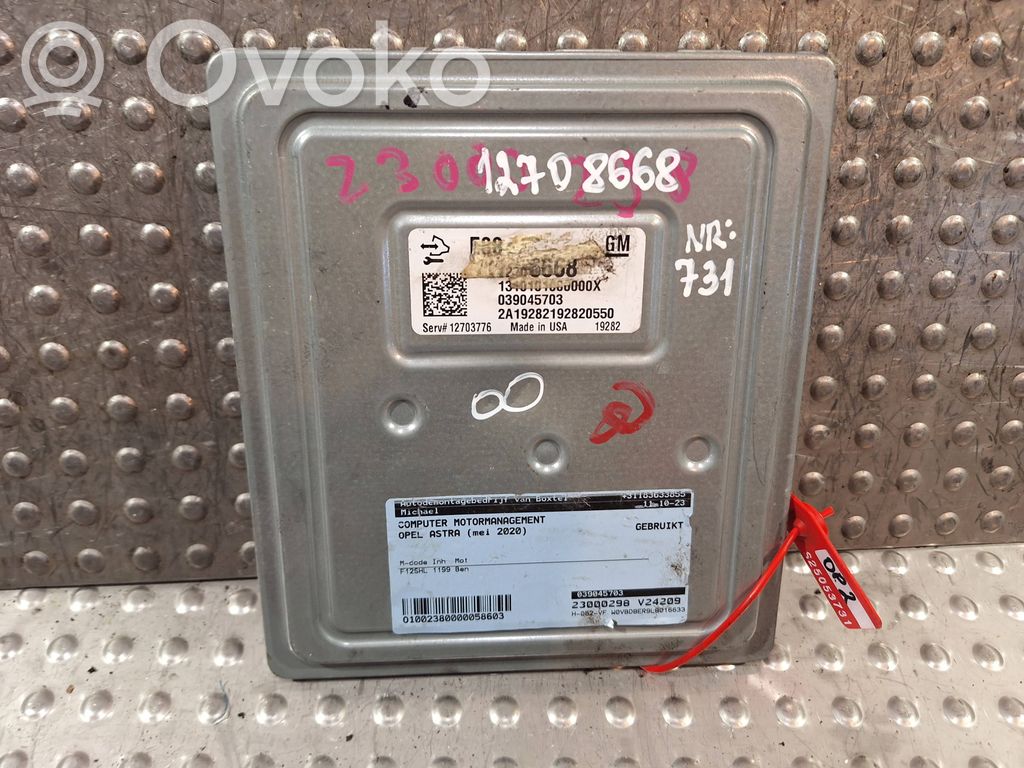 Opel Astra K Engine control unit/module 