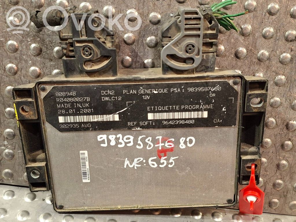 Citroen Berlingo Engine control unit/module 