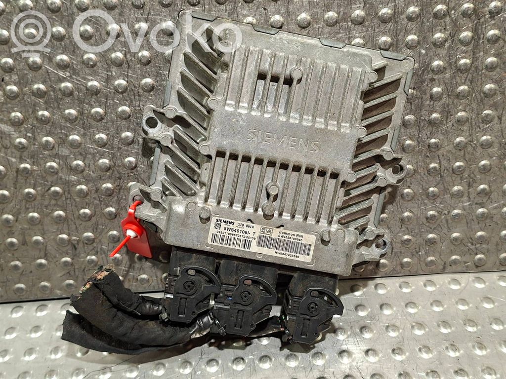 Engine control unit/module   S25053550,5WS40106IT,9647423380,9656109980