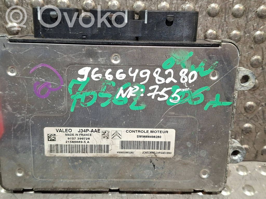 Peugeot 206+ Engine control unit/module 