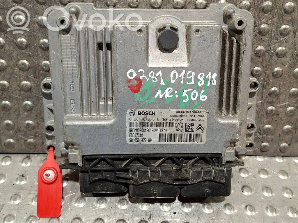 Peugeot 207 Engine control unit/module 