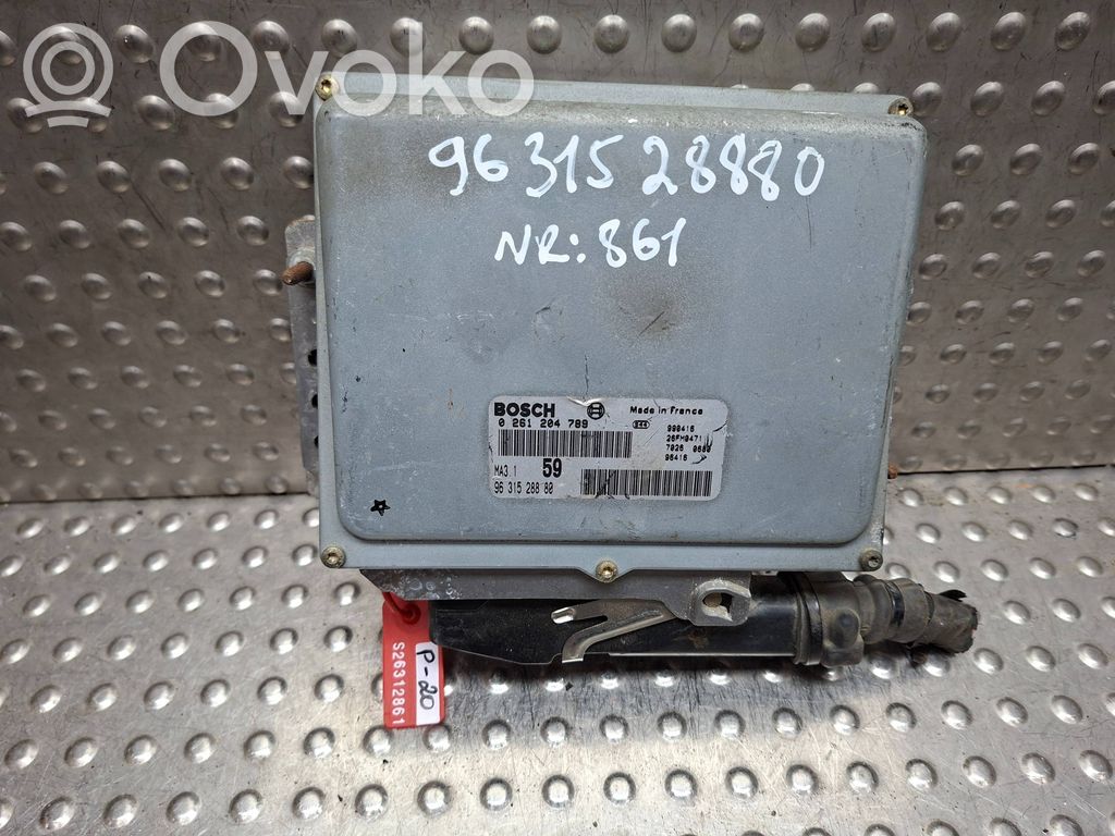 Engine control unit/module   S26312861,0261204789,9631528880