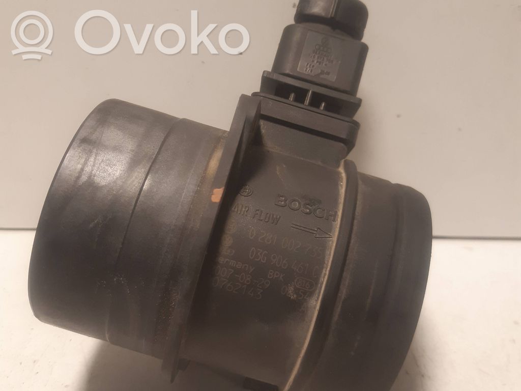 Volkswagen Touareg I Mass air flow meter 