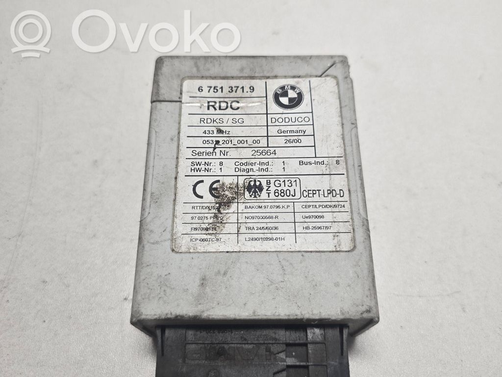 BMW 3 E46 Tire pressure control unit 