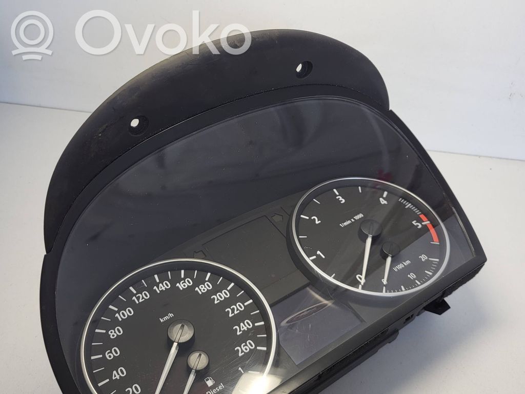BMW 3 E90 E91 Spidometrs (instrumentu panelī) 