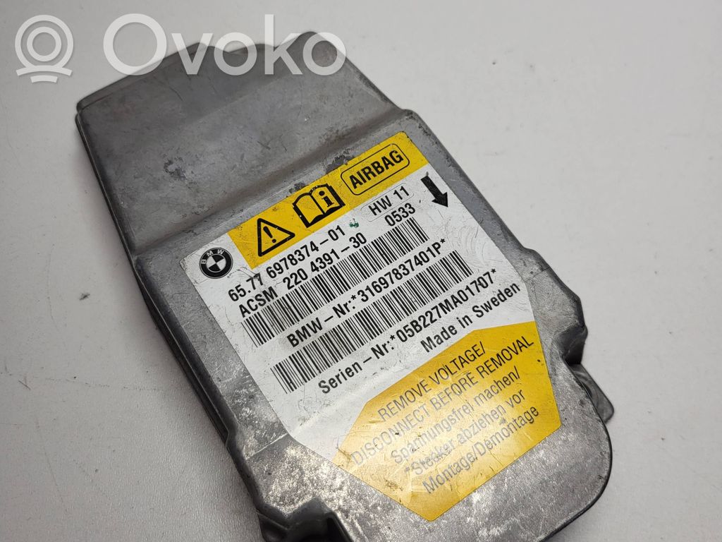 BMW 5 E60 E61 Airbag control unit/module 