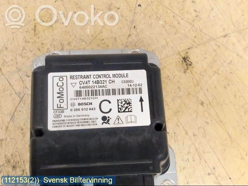 Ford Kuga II Airbag control unit/module 