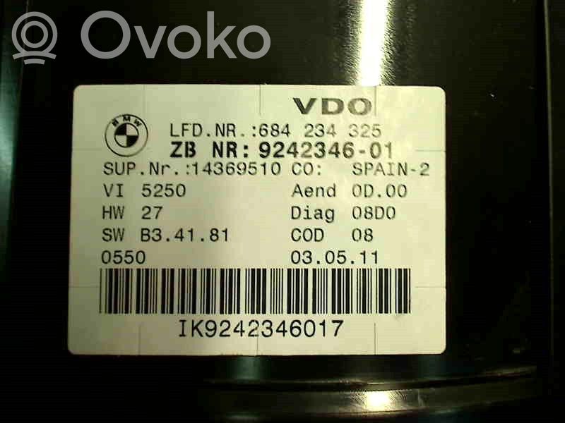Geschwindigkeitsmesser Cockpit   62109316127,A2C53418484VDO,9242346