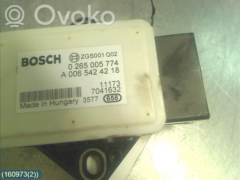 Sensor de aceleración   2E0907637B,0265005774BOSCH,A0065424218