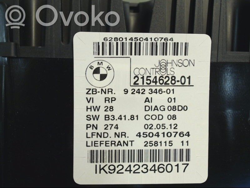 BMW 3 E90 E91 Vitezometru (grup de instrumente) 