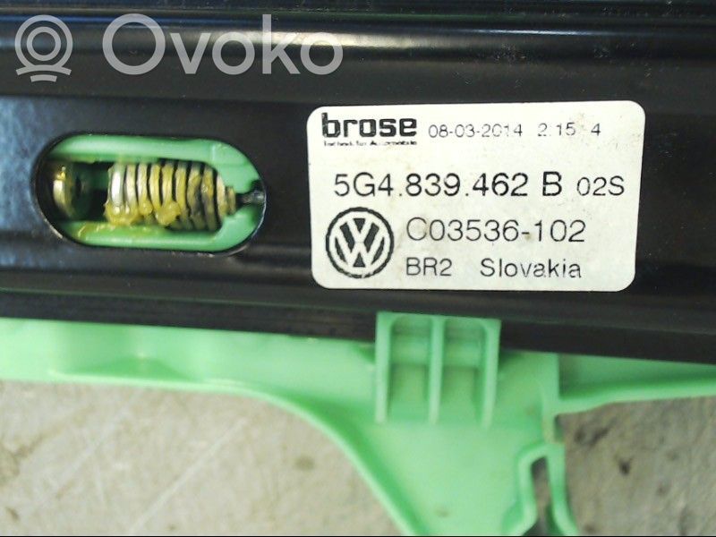 Volkswagen Golf VII Meccanismo di sollevamento del finestrino anteriore senza motorino