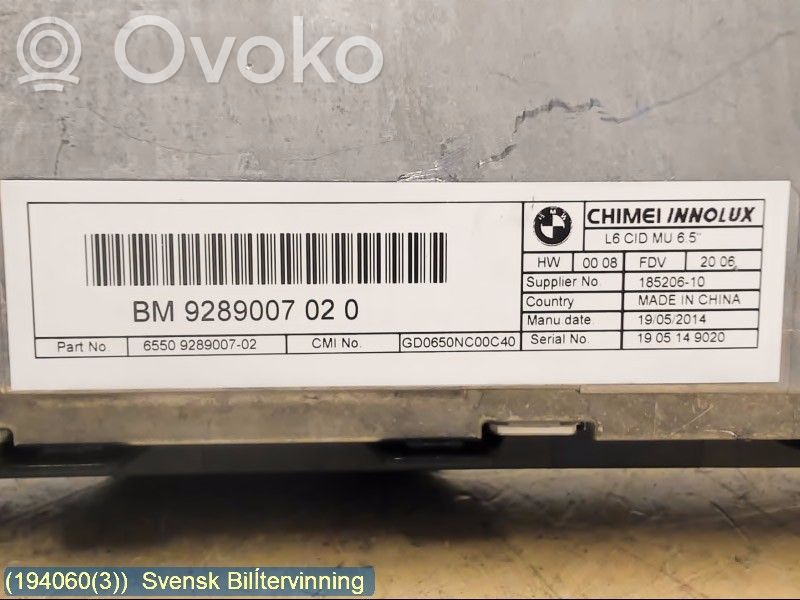 BMW 5 F10 F11 Ecran/afișaj/ecran mic 