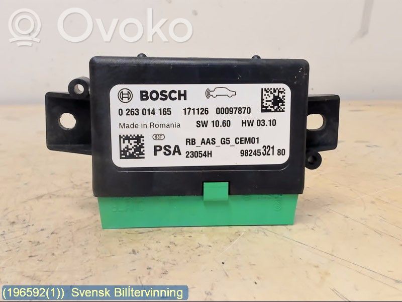 Peugeot 208 I Parking PDC control unit/module 